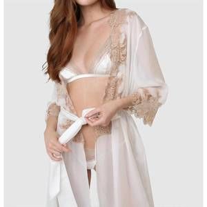 NEW KIKI DE MONTPARNESSE tiered soft bra in ivory/sucre